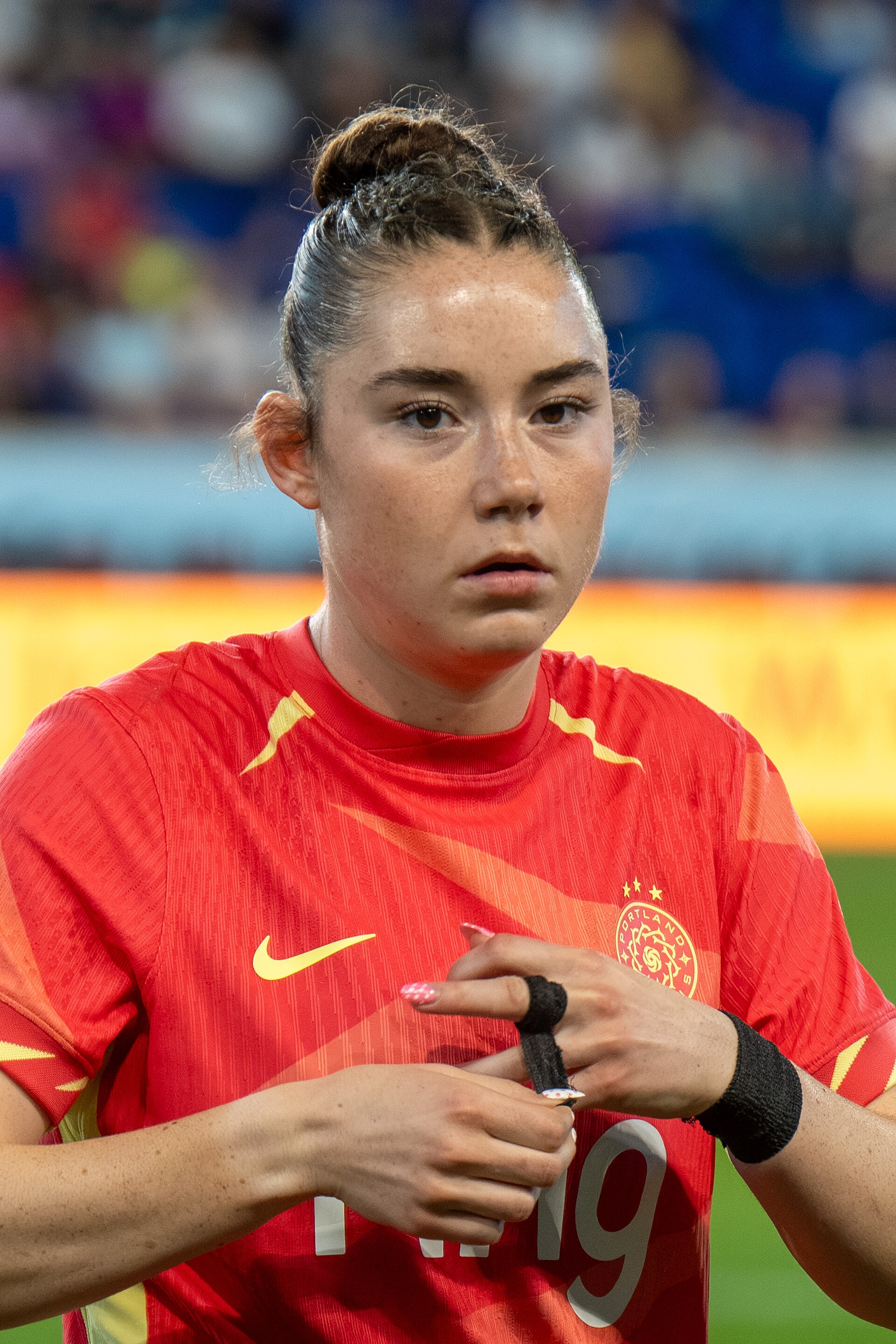 Olivia Moultrie during Gotham FC vs Portland Thorns FC on 26 Sep 2025