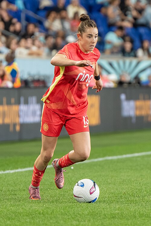 Olivia Moultrie during Gotham FC vs Portland Thorns FC on 26 Sep 2025