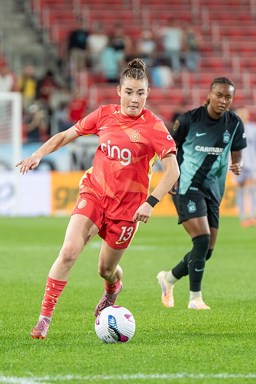 Olivia Moultrie during Gotham FC vs Portland Thorns FC on 26 Sep 2025