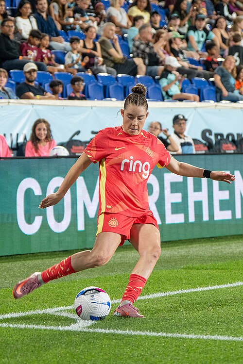 Olivia Moultrie during Gotham FC vs Portland Thorns FC on 26 Sep 2025