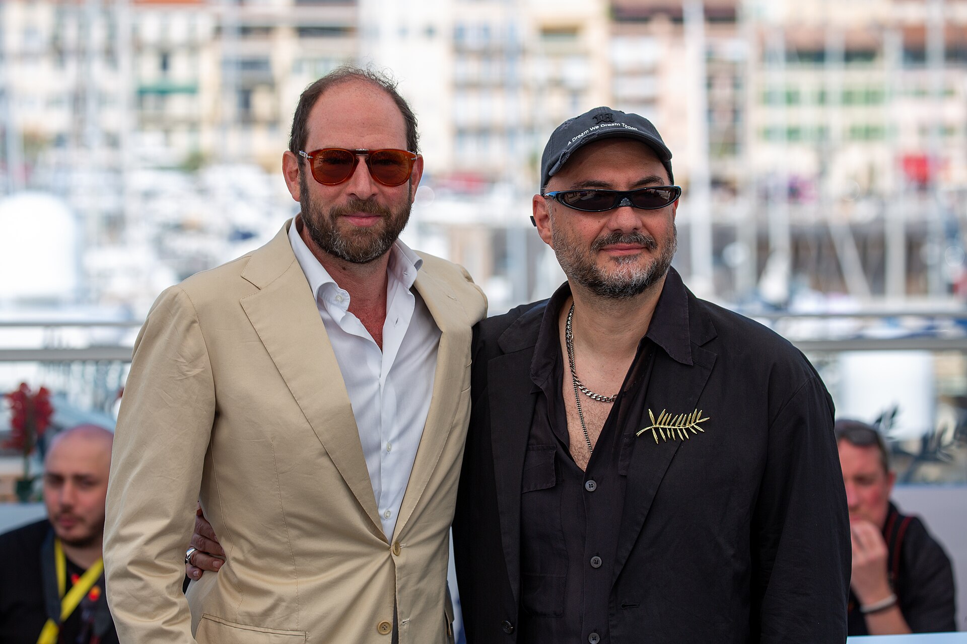 Olivier Guez and Kirill Serebrennikov at 2025 Cannes Photocall for Das Verschwinden des Josef Mengele