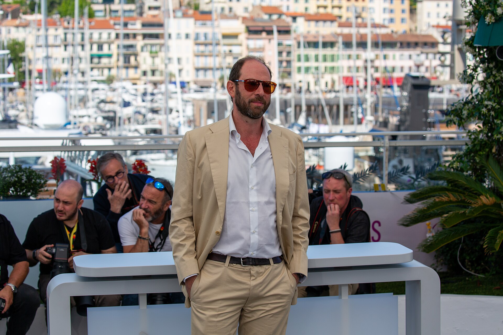 Olivier Guez at 2025 Cannes Photocall for Das Verschwinden des Josef Mengele