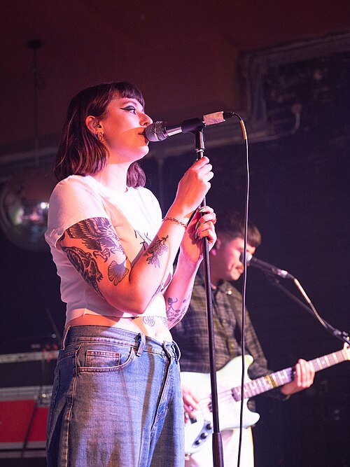 Orchards, indie group from Brighton UK, at the 2025 SXSW London festival in London, England.