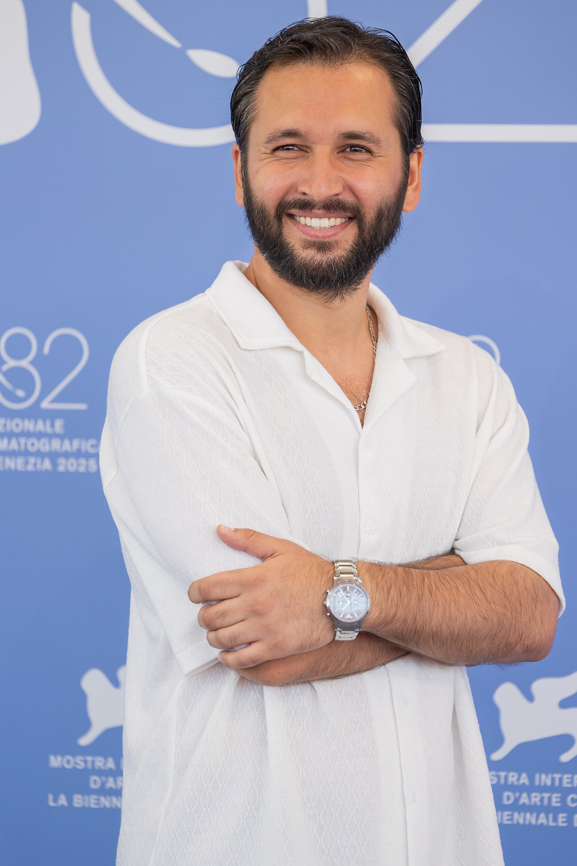 Orkhan Iskandarli, actor costume designer, at 82nd Venice International Film Festival in Venice, Italy for the film "Boşluğa Xütbə" (Sermon To The Void.