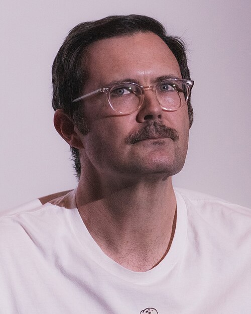 Osgood Perkins at a Q&A for The Monkey in AMC Burbank 16.