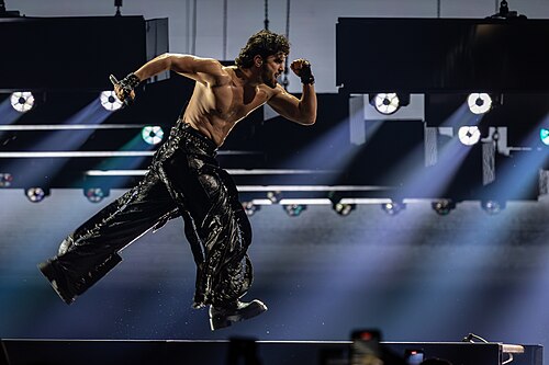 PARG, representing Armenia, performing at Eurovision 2025 in Basel, Switzerland.