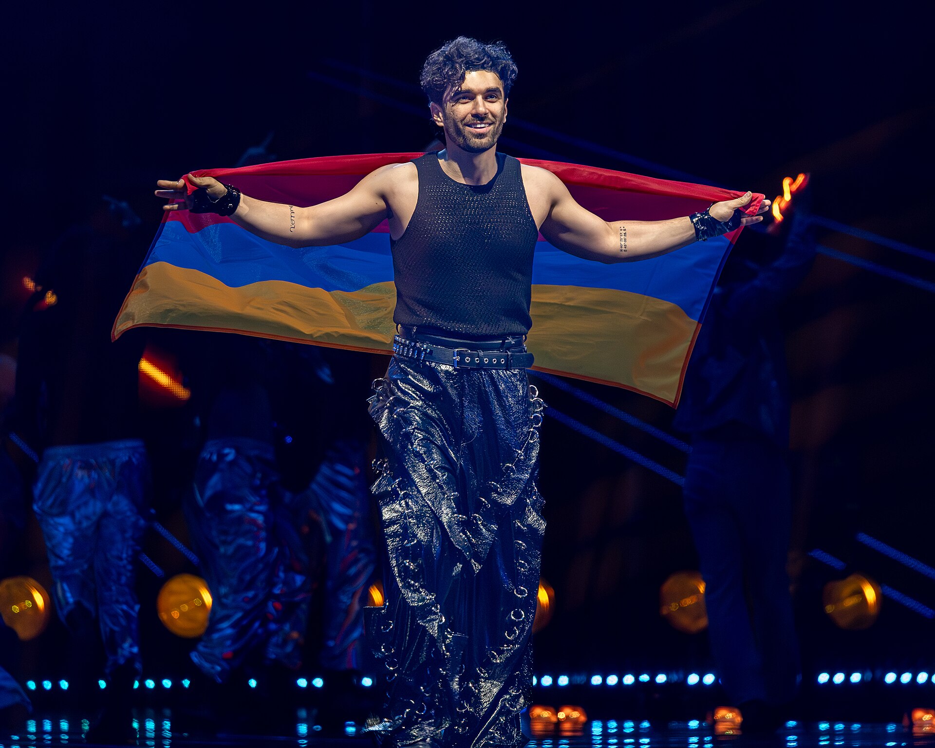 PARG, representing Armenia, performing at Eurovision 2025 in Basel, Switzerland.