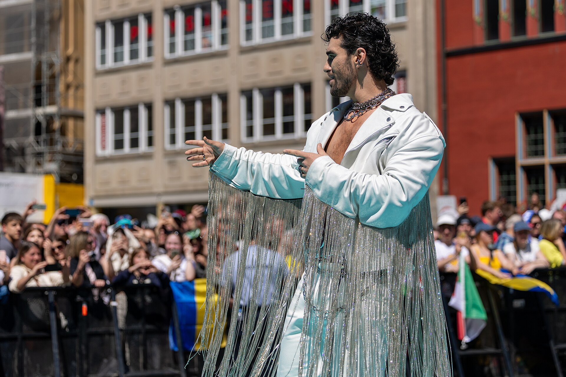 PARG, representing Armenia, on the Turquoise Carpet at Eurovision 2025 in Basel, Switzerland.