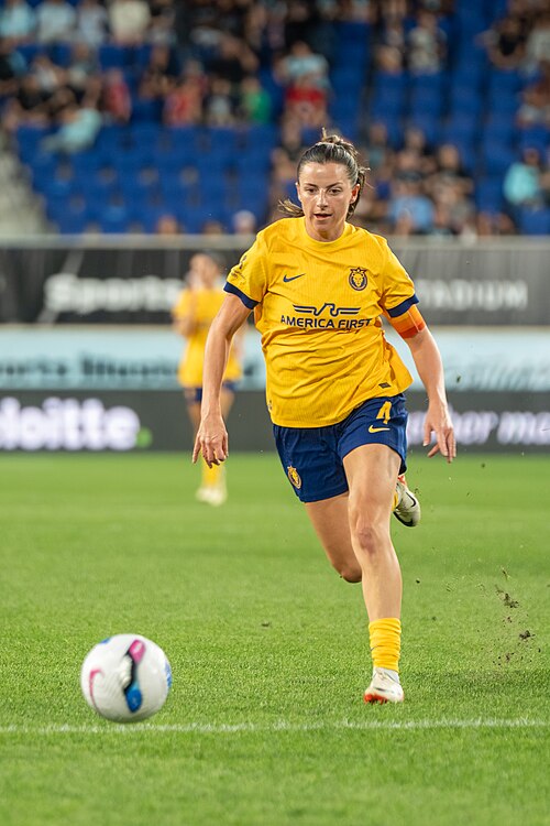 Paige Monaghan during Gotham FC vs Utah Royals on 23 Aug 2025
