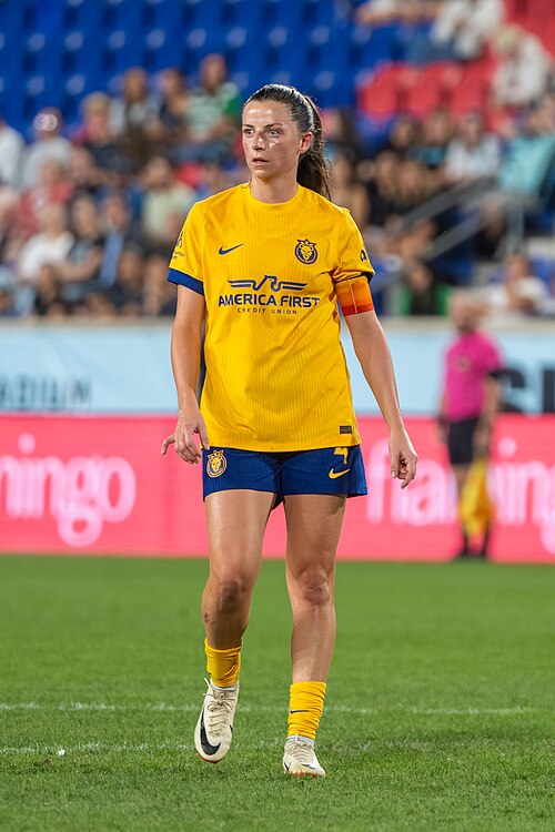 Paige Monaghan during Gotham FC vs Utah Royals on 23 Aug 2025