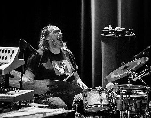 Paolo Vinaccia performing at Canal Street music festival, Arendal Norway, 2015. Photo: Birgit Fostervold.