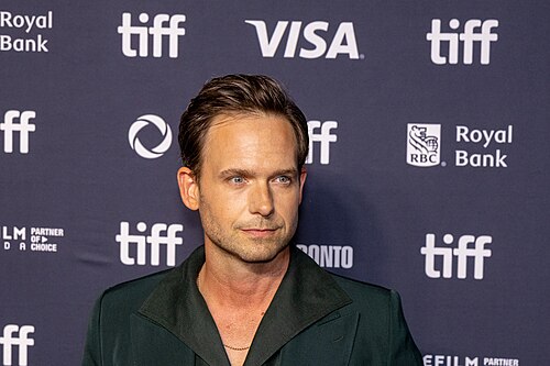 Patrick J. Adams, guest star, at the 2025 Toronto International Film Festival (TIFF) for the movie Wayward.