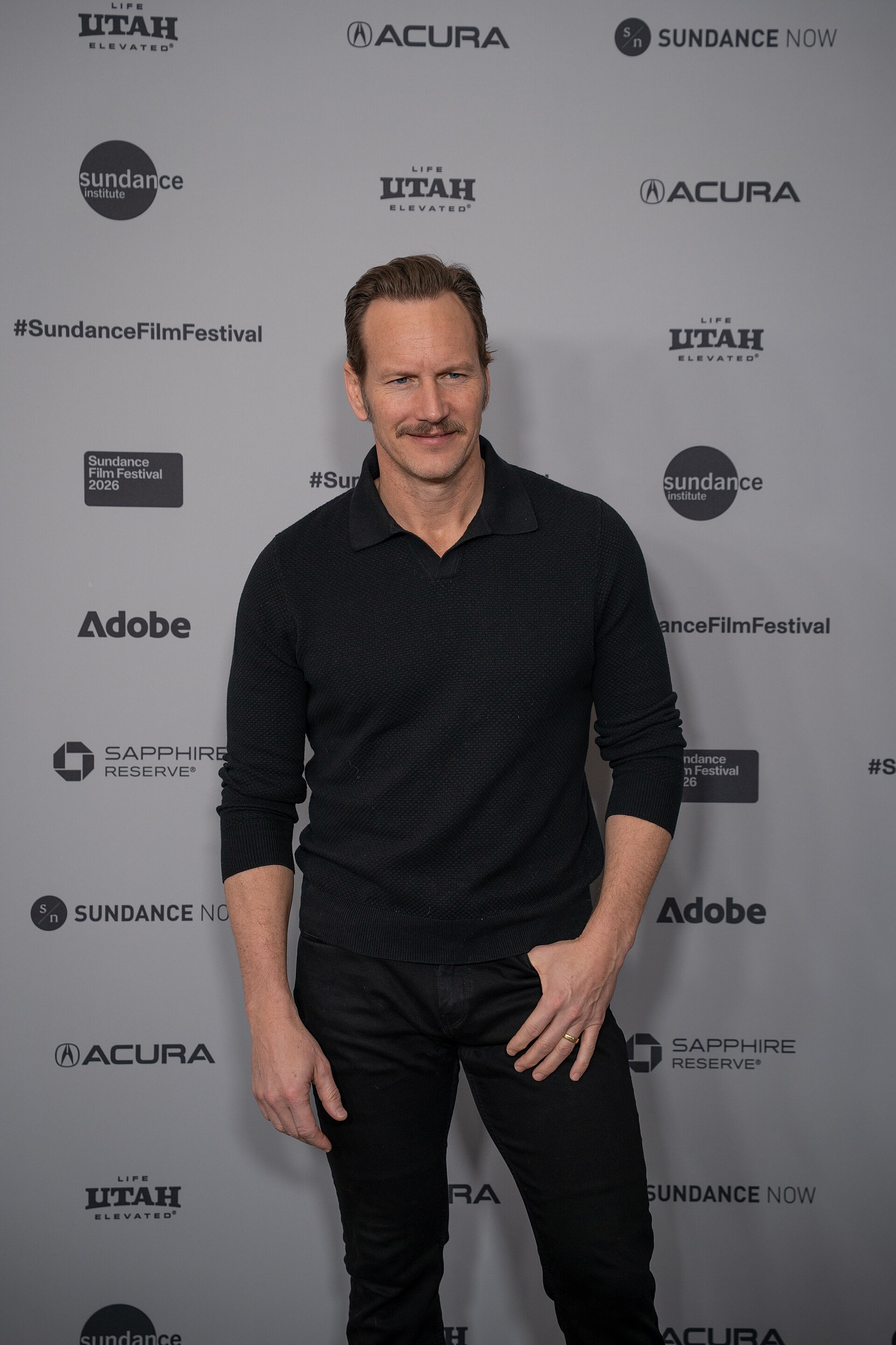 Patrick Wilson (actor) at the premiere for Run Amok at Sundance Film Festival 2026.