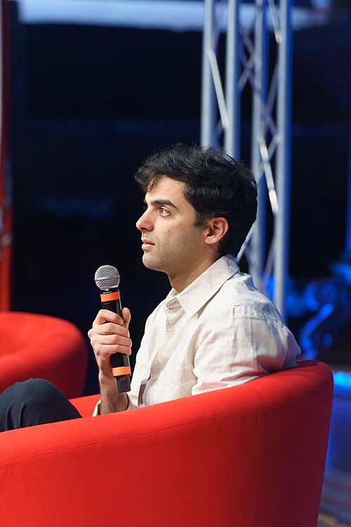 Paul Caruana Galizia, journalist and author, speaking at the International Journalism Festival 2024 in Perugia, Italy on a panel called A life for journalism and justice.