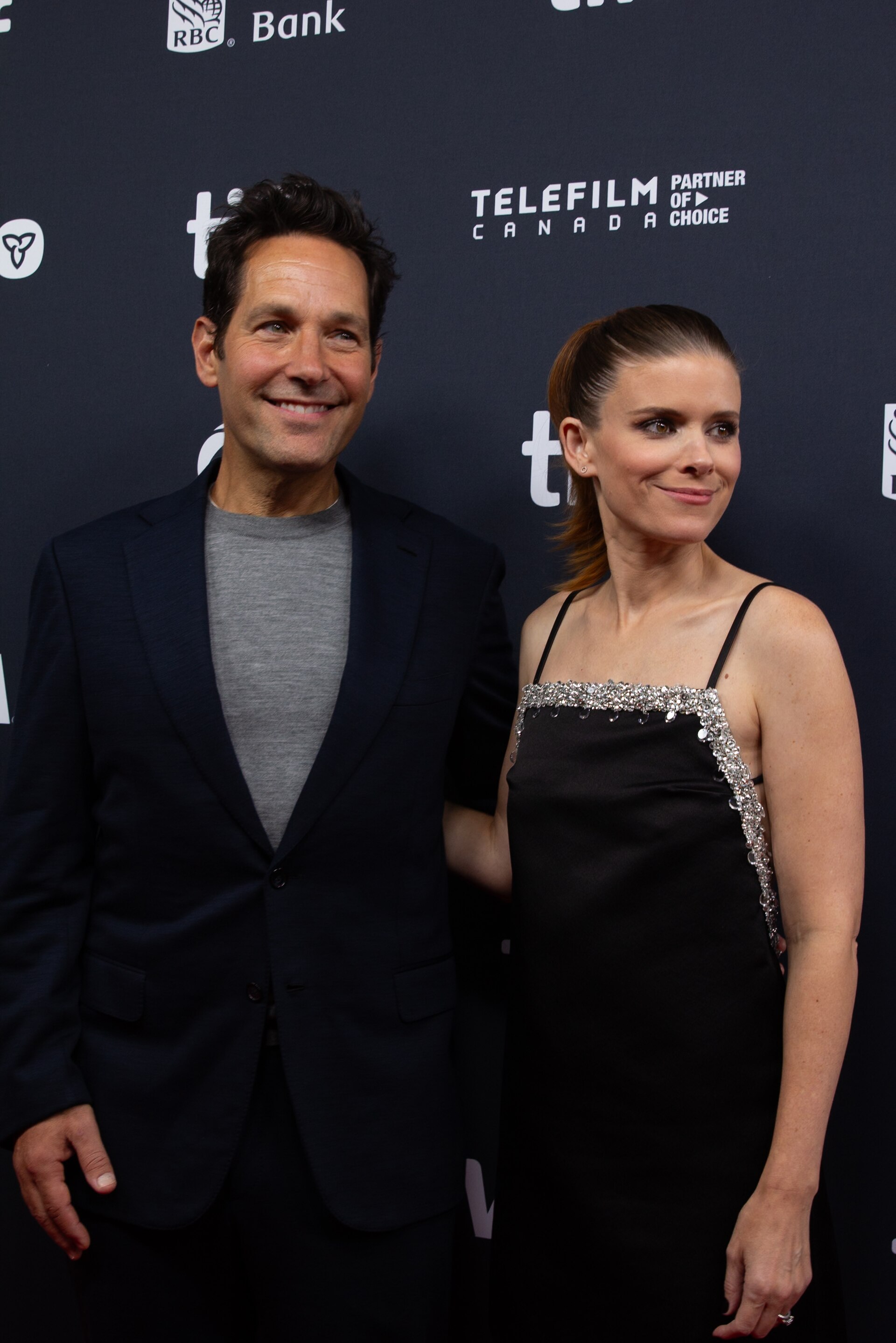 Paul Rudd and Kate Mara at the 2024 Toronto International Film Festival (TIFF) for the movie Friendship.