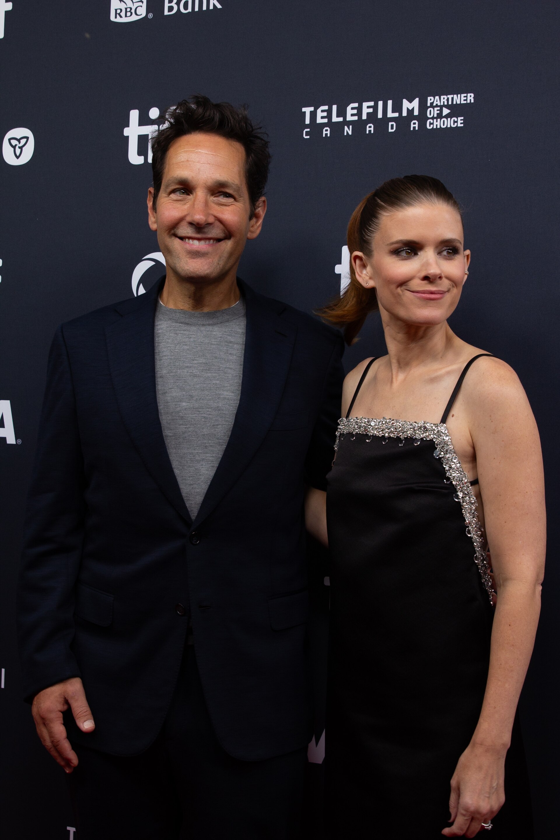Paul Rudd and Kate Mara at the 2024 Toronto International Film Festival (TIFF) for the movie Friendship.