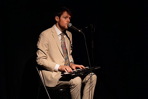 Paul Williams, comedian, at the 2024 Edinburgh Festival Fringe in Edinburgh, Scotland.