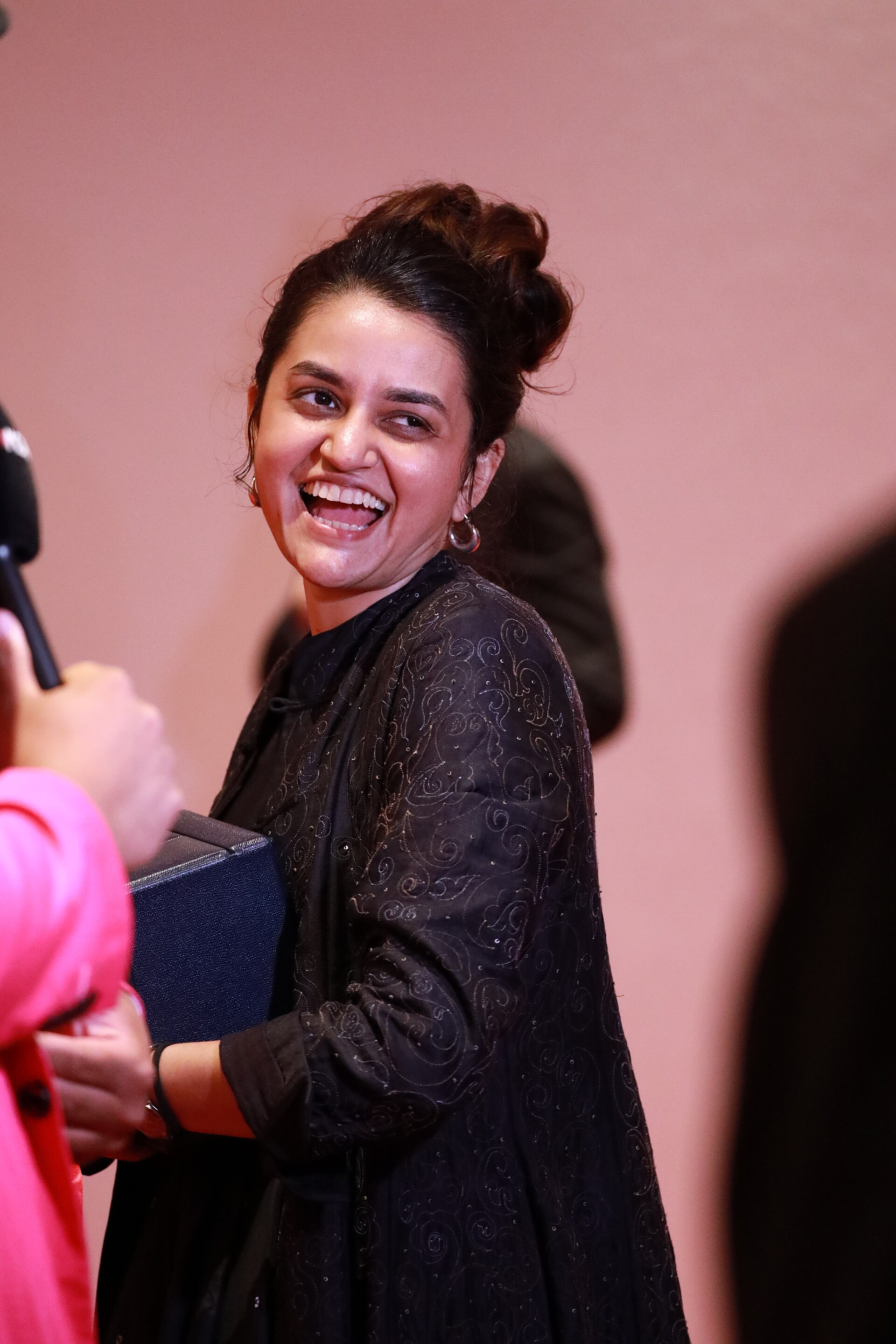 Payal Kapadia at the 2024 Cannes Film Festival closing press conference for her film All We Imagine as Light.