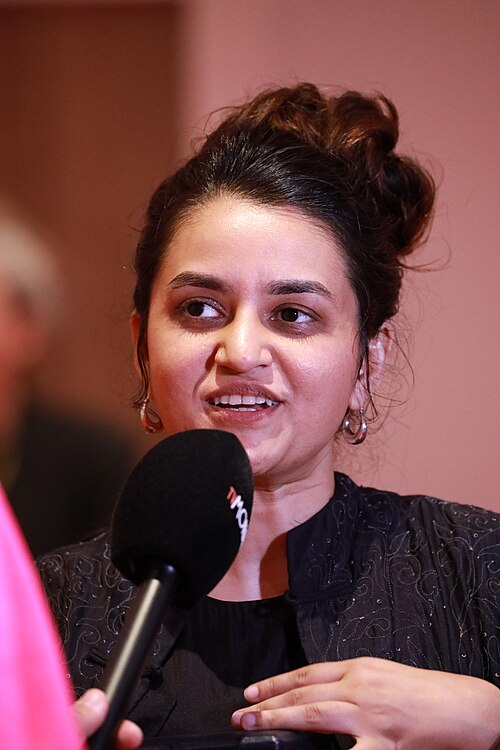 Payal Kapadia at the 2024 Cannes Film Festival closing press conference for her film All We Imagine as Light'.