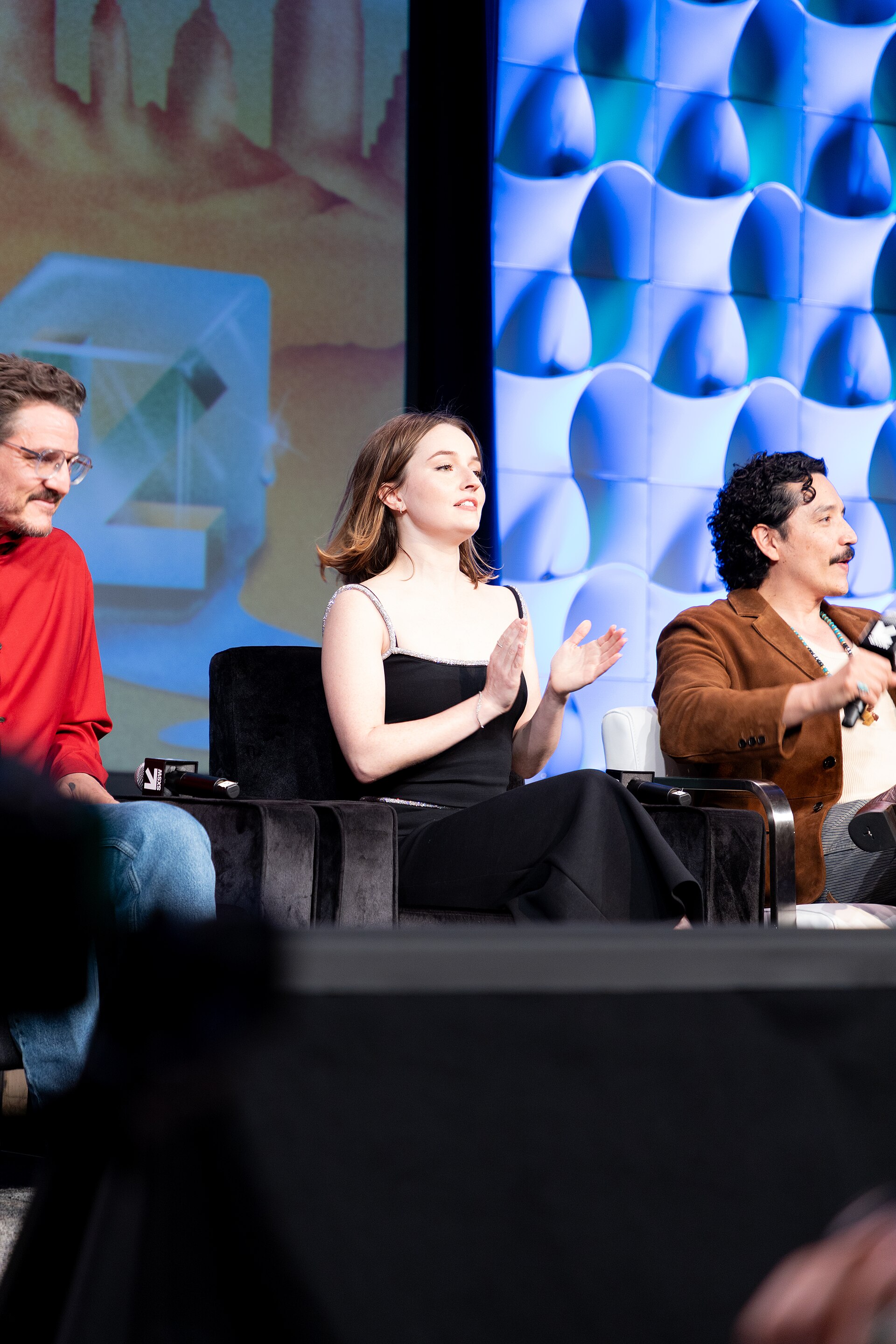 Pedro Pascal, Kaitlyn Dever, and Gabriel Luna at the 2025 South by Southwest festival.