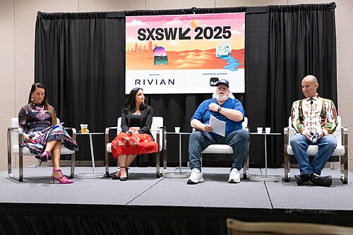 Peggen Frank, Kadi Bizyayeva, Ron Garner, and Willie Frank III at the 2025 South by Southwest festival.