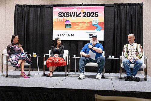 Peggen Frank, Kadi Bizyayeva, Ron Garner, and Willie Frank III at the 2025 South by Southwest festival.