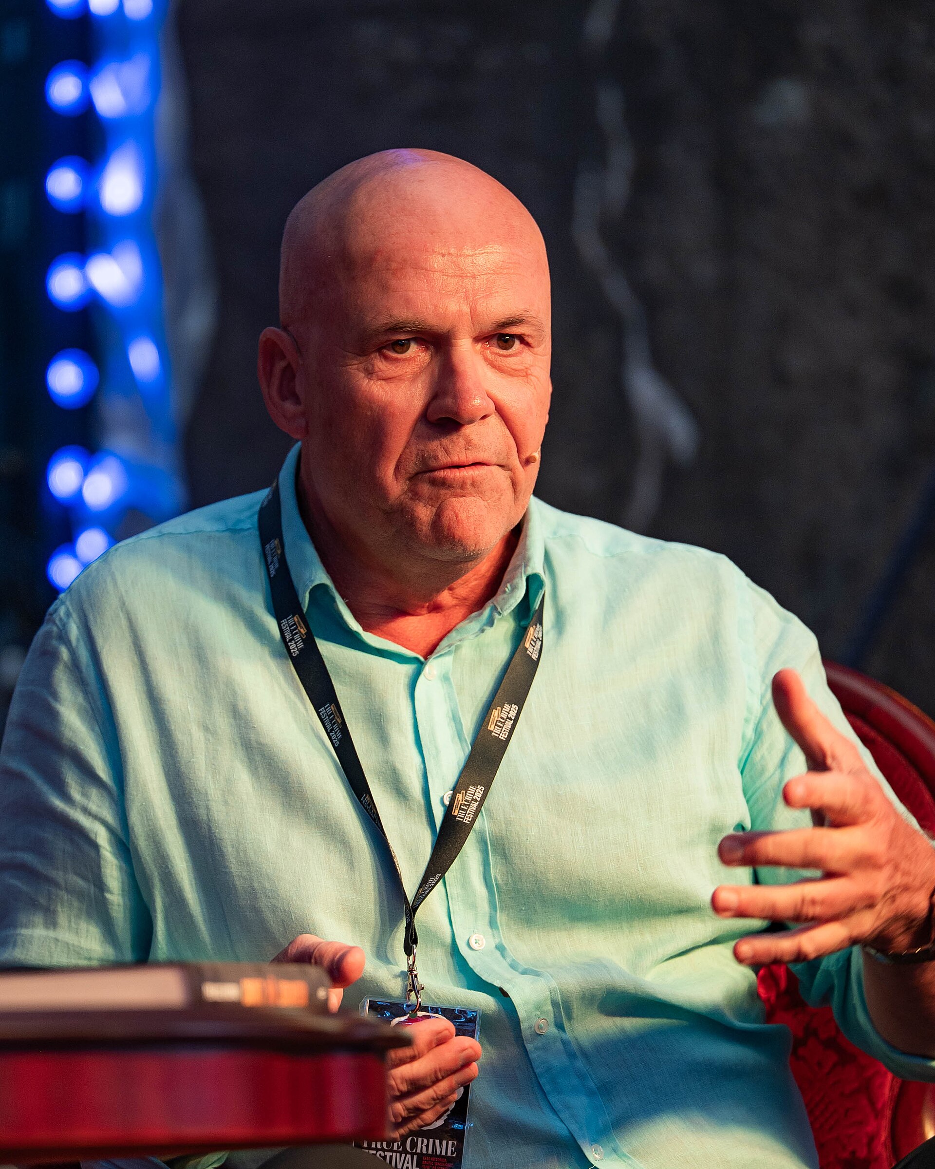 Per Asle Rustad at the True Crime Festival in Arendal, Norway, 2025