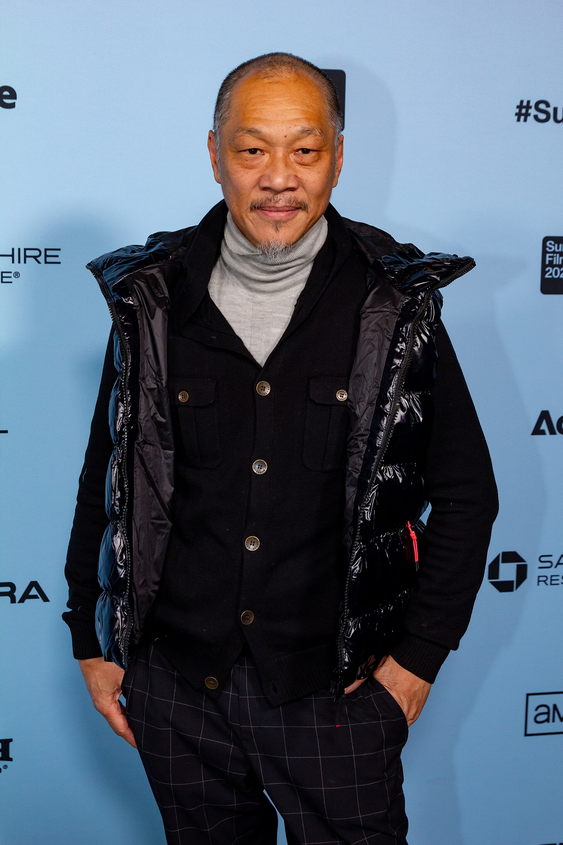 Perry Yung, actor, at the 2025 Sundance Film Festival for the movie Bunnylovr.