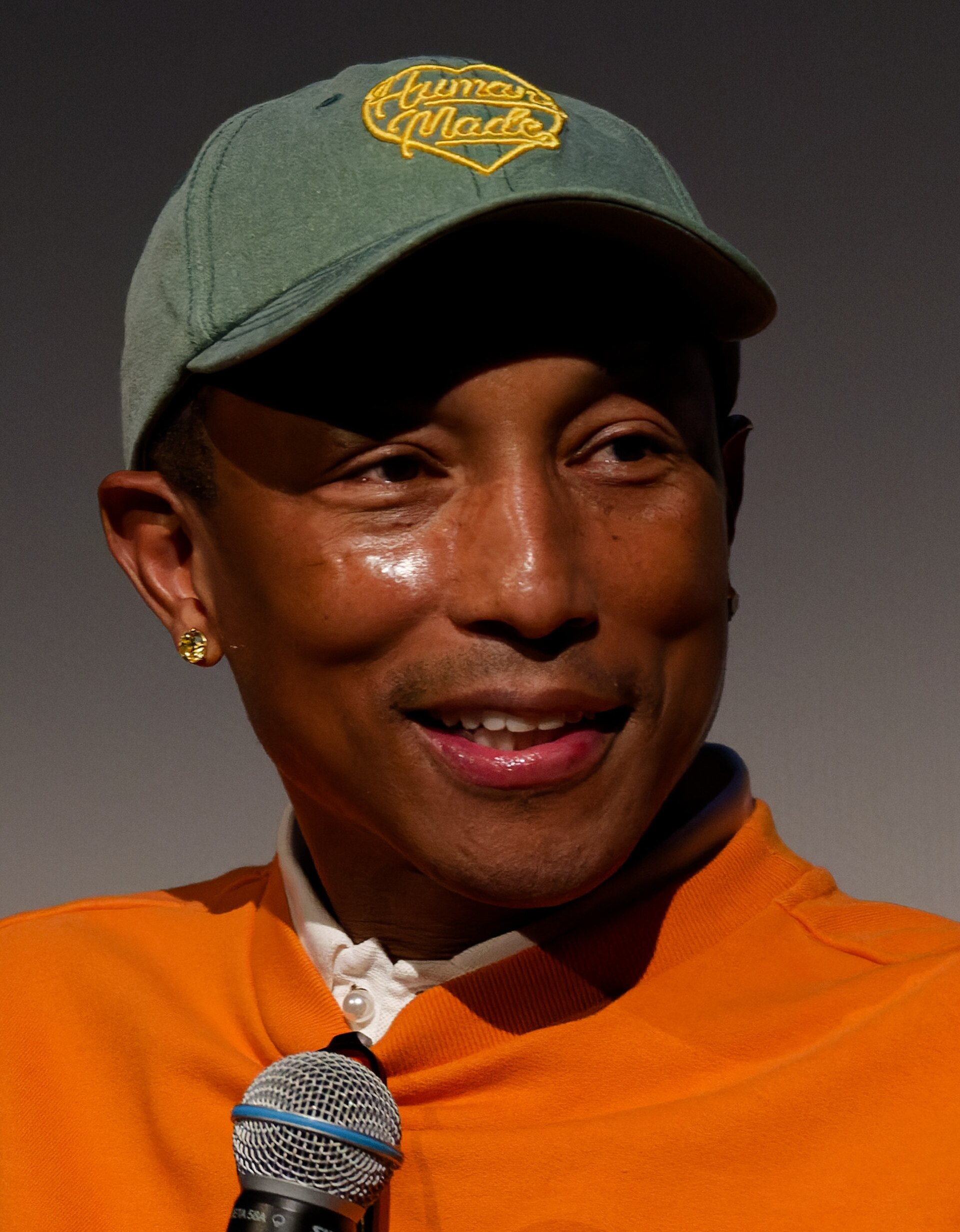 Pharrell Williams, music performer, at the 2024 Telluride Film Festival for a screening of the movie, Piece by Piece.