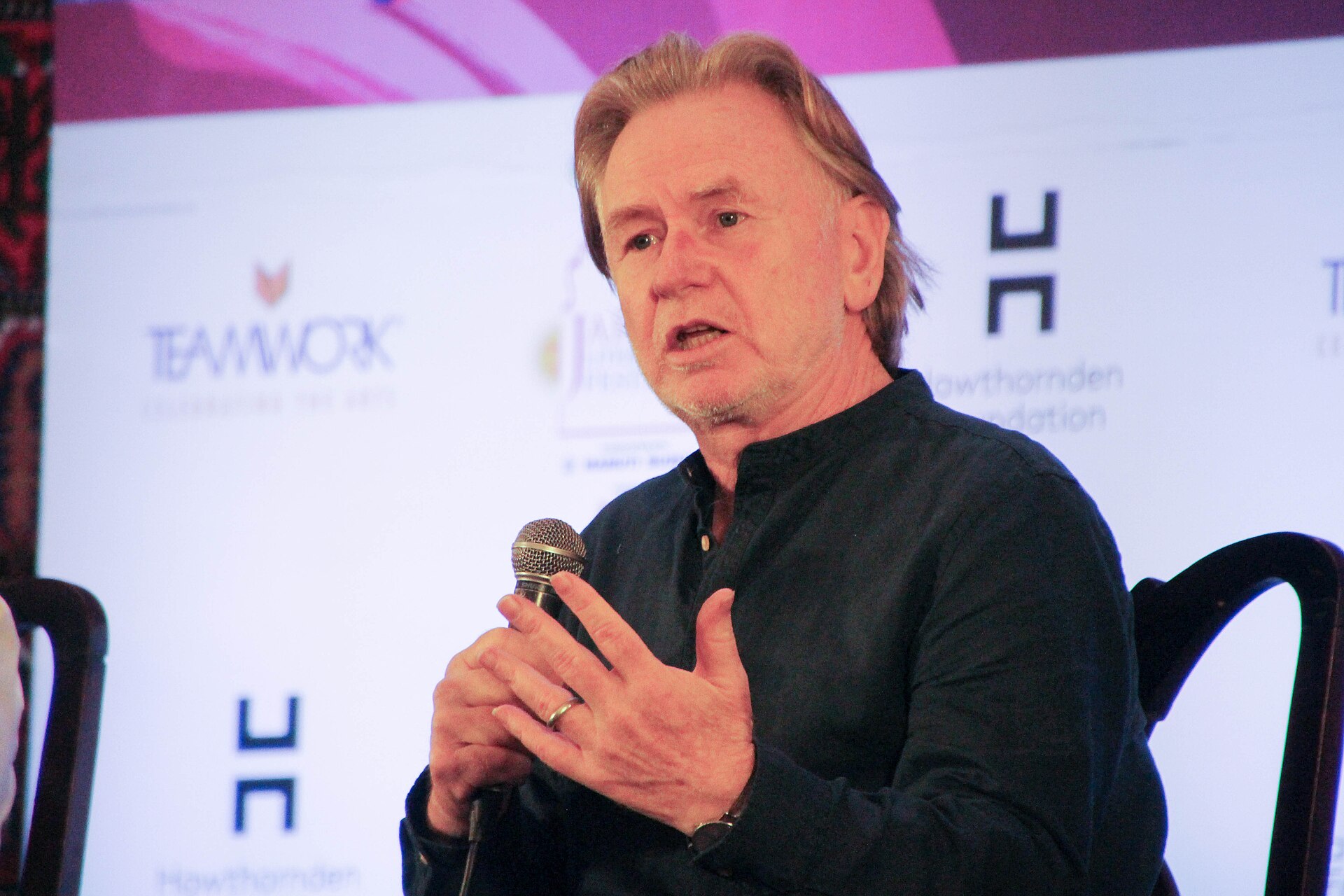 Philip Green, diplomat, at the 2025 Jaipur Literature Festival in Jaipur, India.