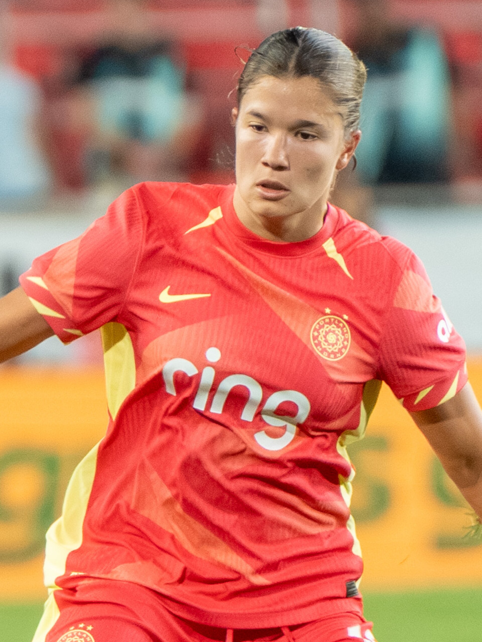 Emily Sonnett and Pietra Tordin during Gotham FC vs Portland Thorns FC on 26 Sep 2025