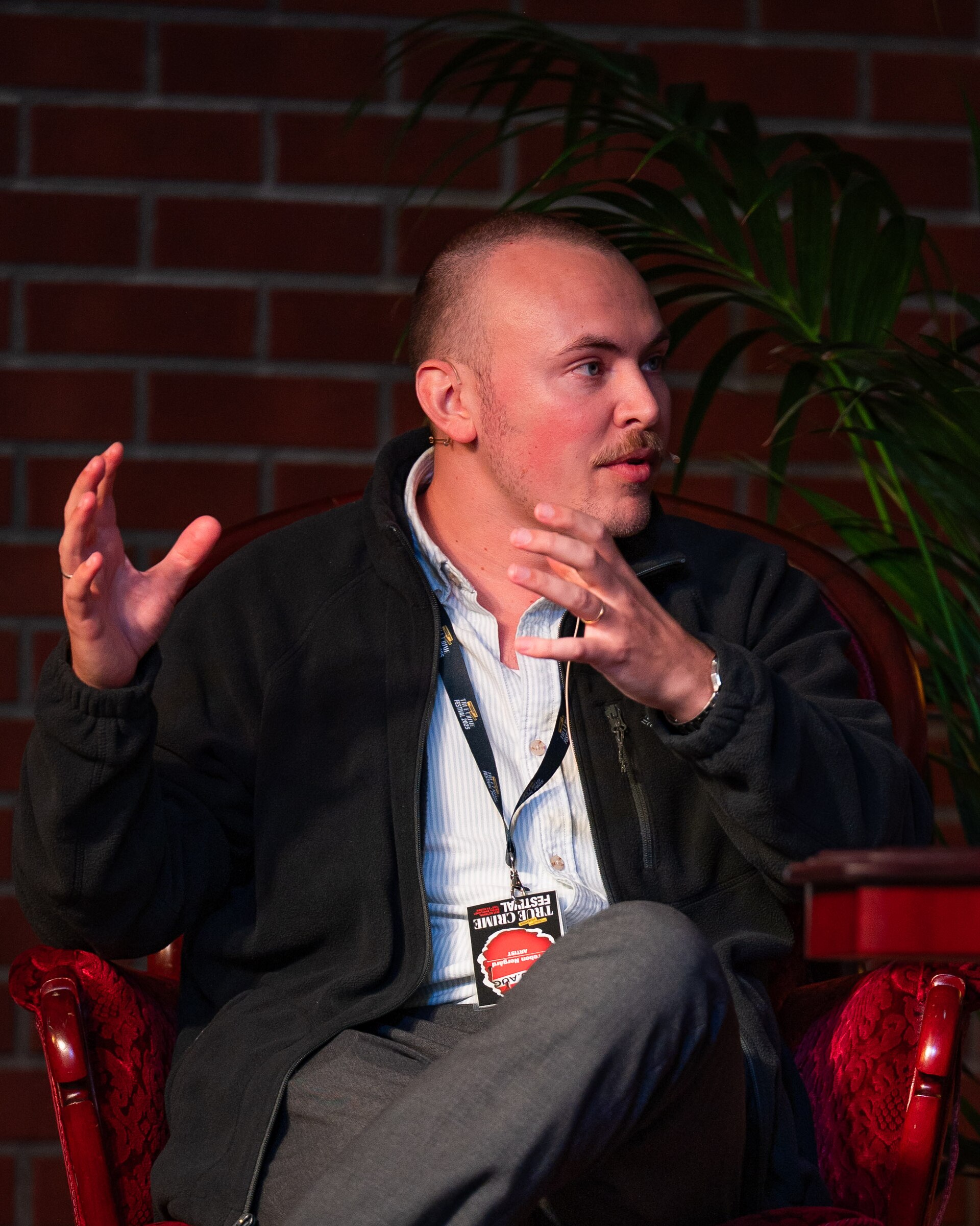 Preben Negård at the True Crime festival in Arendal, Norway, 2025