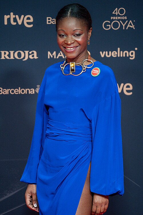 Asaari Bibang at Red Carpet of Goya Awards 2026 in Barcelona