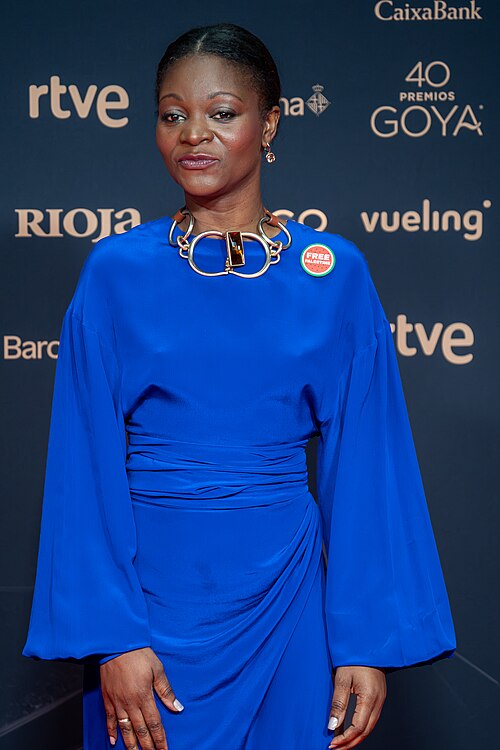 Asaari Bibang at Red Carpet of Goya Awards 2026 in Barcelona