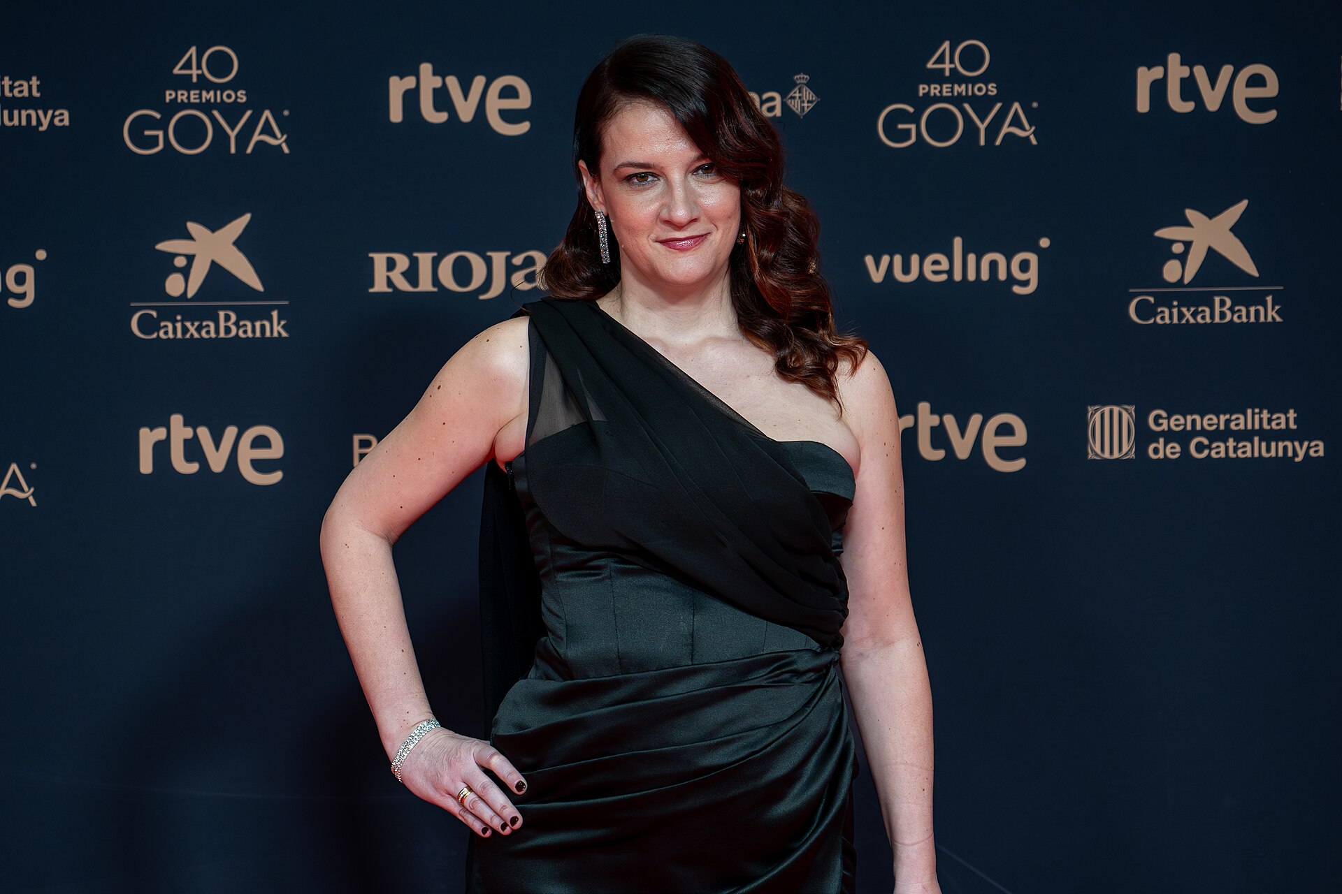 Carla F Benedicto at Red Carpet of Goya Awards 2026 in Barcelona