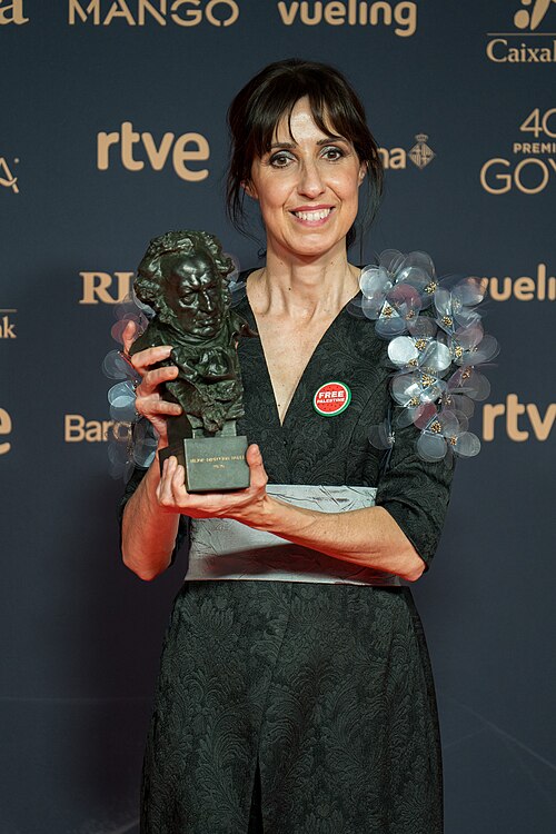 Eva Libertad at Red Carpet of Goya Awards 2026 in Barcelona