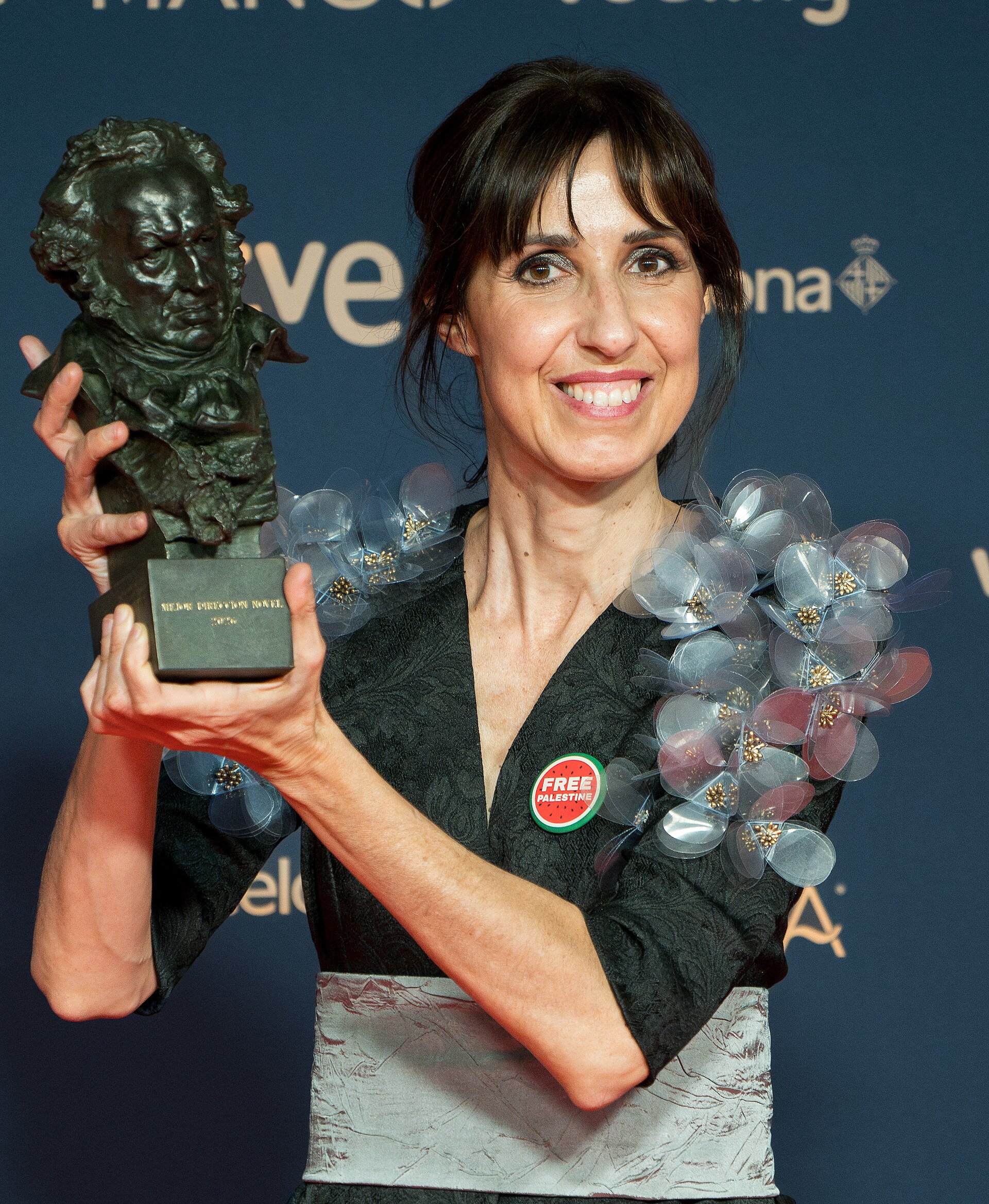 Eva Libertad at Red Carpet of Goya Awards 2026 in Barcelona