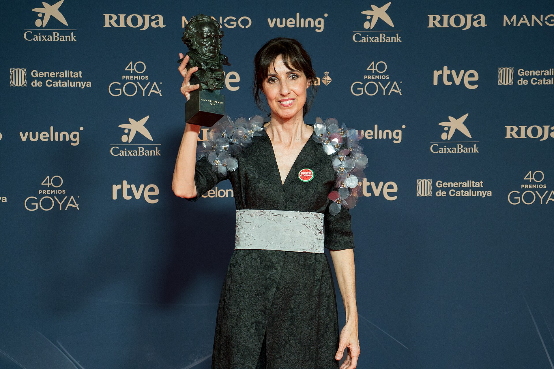 Eva Libertad at Red Carpet of Goya Awards 2026 in Barcelona