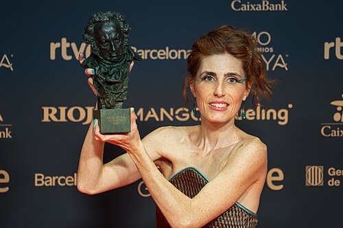 Miriam Garlo at Red Carpet of Goya Awards 2026 in Barcelona