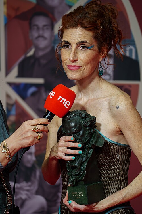 Miriam Garlo at Red Carpet of Goya Awards 2026 in Barcelona