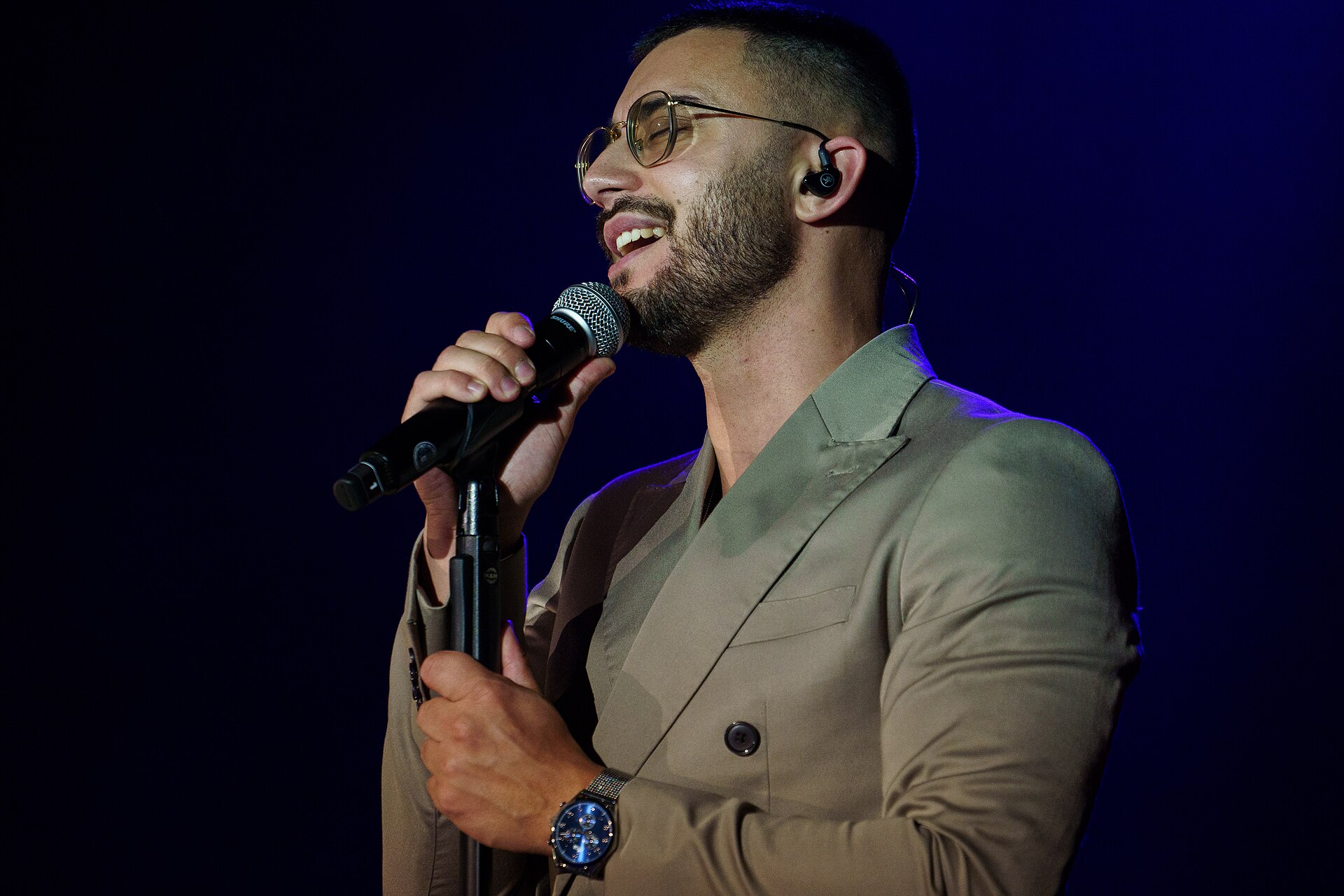 David Afonso on stage at the Sala La Riviera in Madrid during Prepary Spain 2025