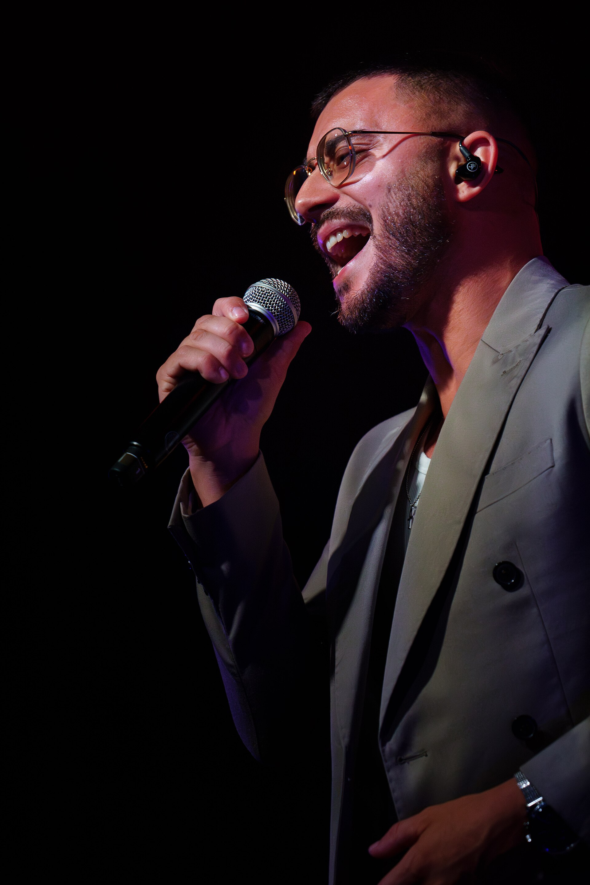 David Afonso on stage at the Sala La Riviera in Madrid during Prepary Spain 2025