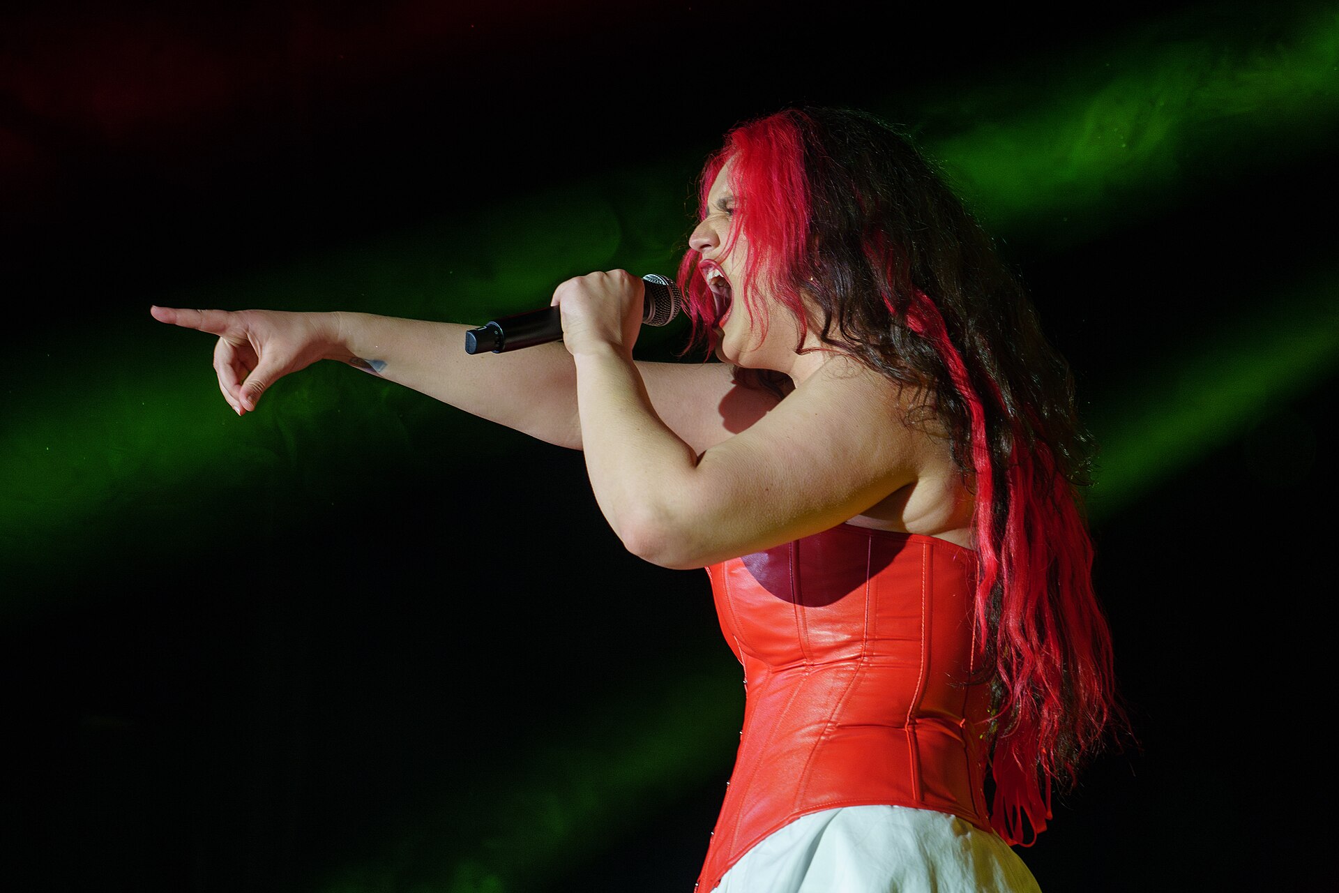 De Teresa on stage at the Sala La Riviera in Madrid during Prepary Spain 2025