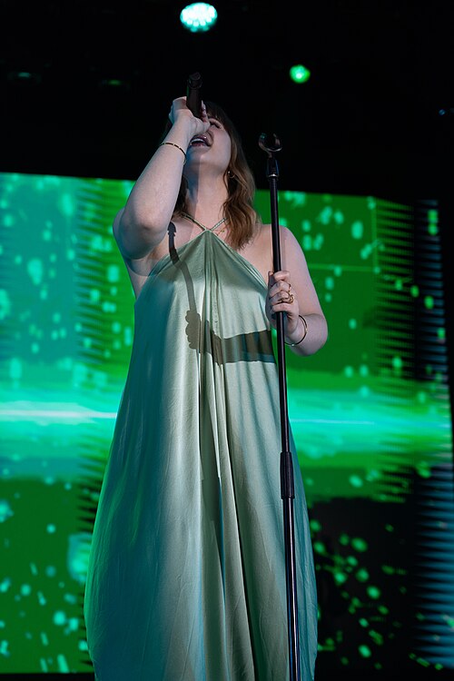 Emmelie de Forest on stage at the Sala La Riviera in Madrid during Prepary Spain 2025