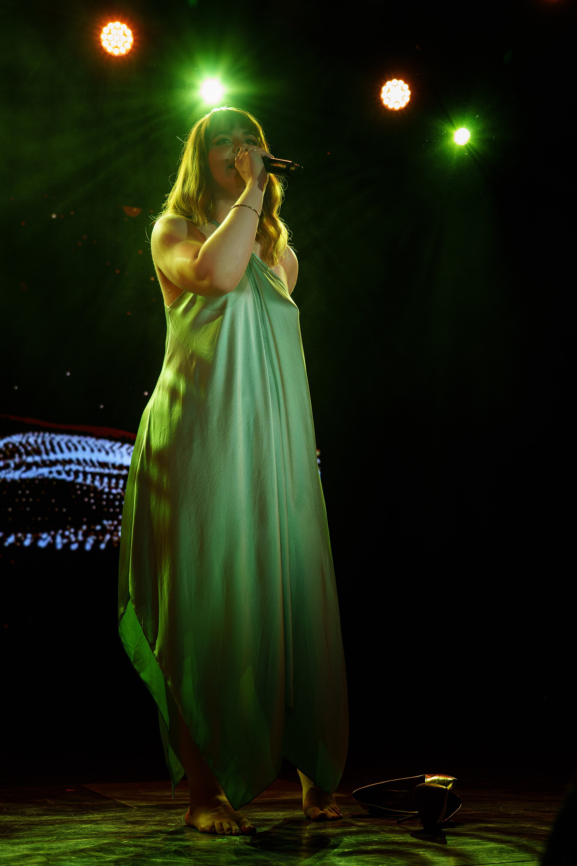 Emmelie de Forest on stage at the Sala La Riviera in Madrid during Prepary Spain 2025