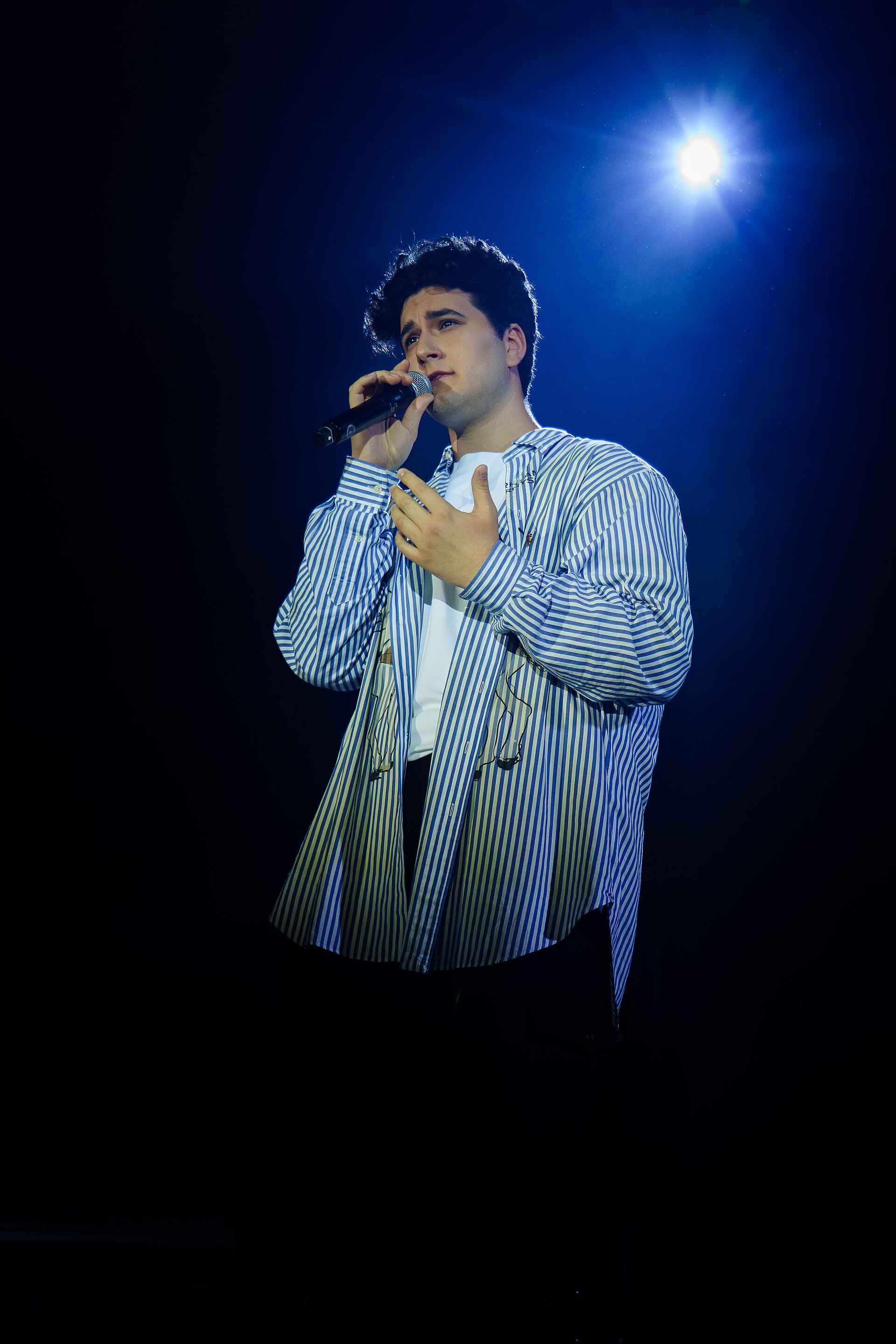 Gjon's Tears on stage at the Sala La Riviera in Madrid during Prepary Spain 2025