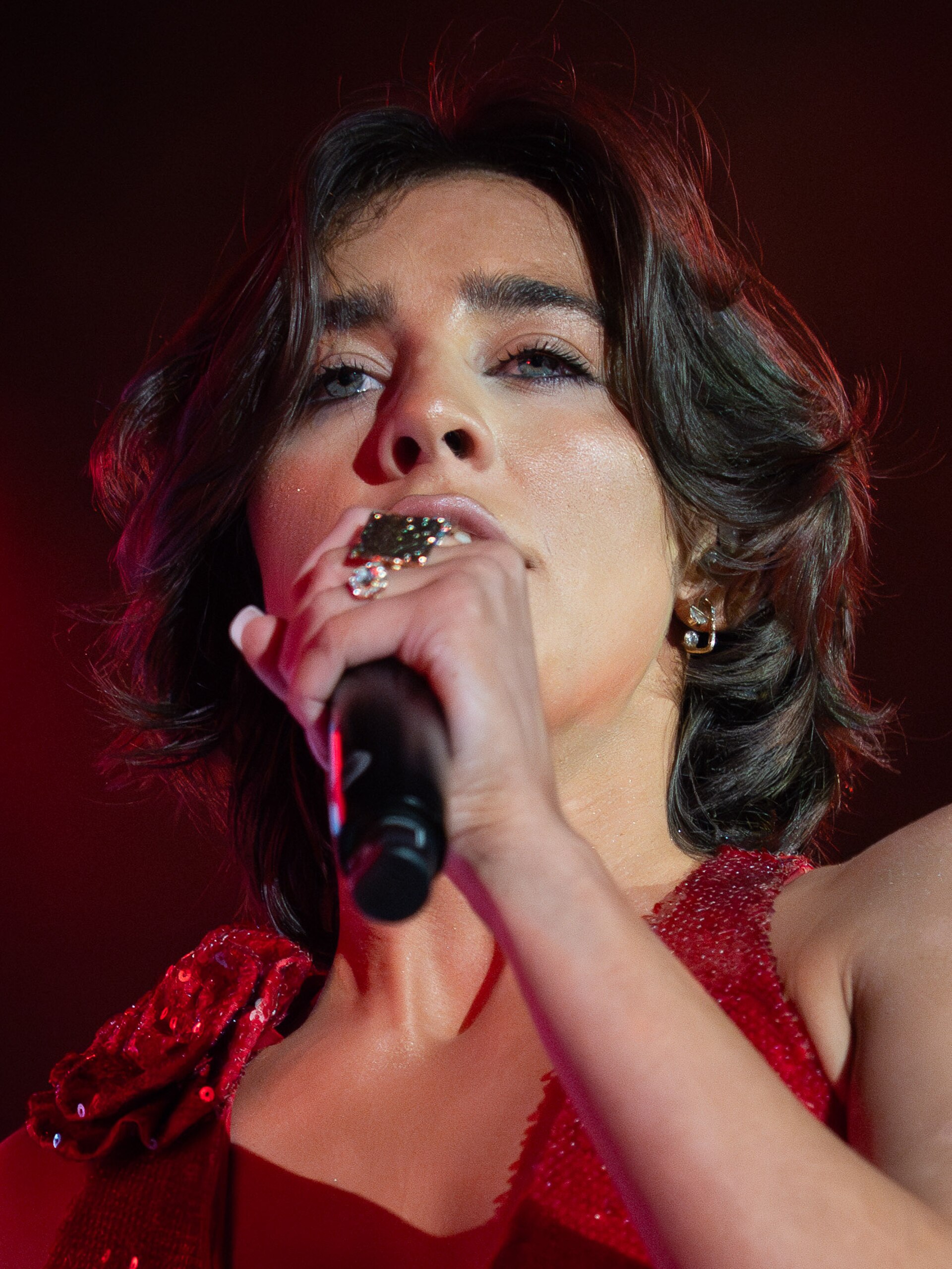 Mariam Shengelia on stage at the Sala La Riviera in Madrid during Prepary Spain 2025