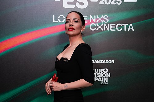 Nina Žižić at the Photocall of the Preparty 2025 in Madrid