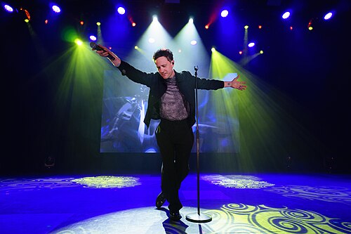 Klemen on stage at the Sala La Riviera in Madrid during Prepary Spain 2025