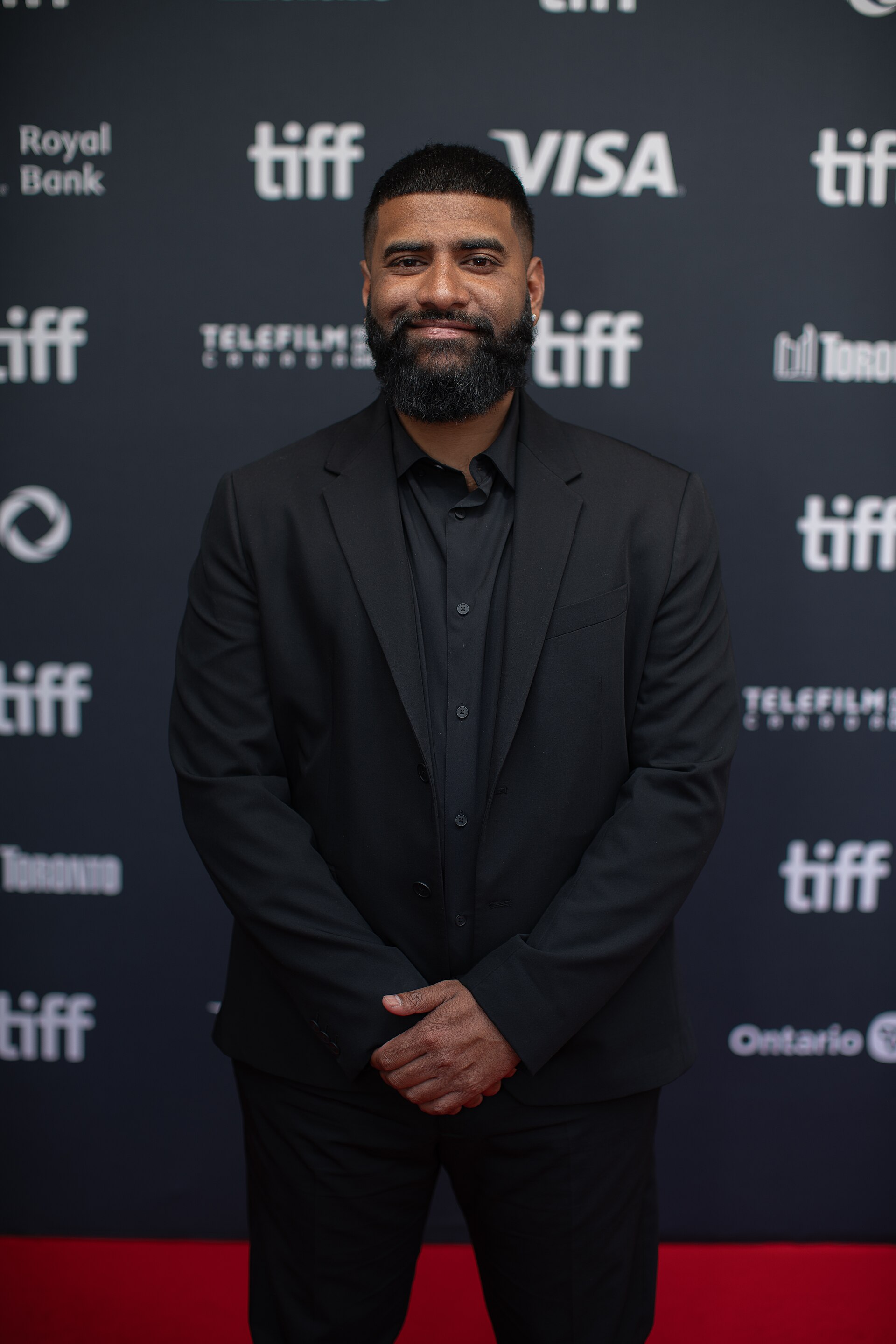 Priyadharshan Chandrasiri, actor in 'Little Jaffna', at the 2024 Toronto International Film Festival